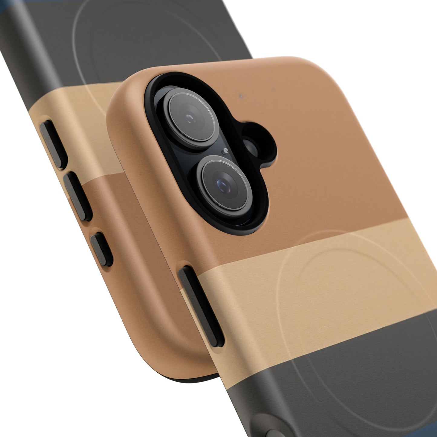 Retro Marina Colour-Block iPhone Case - Luxury Shockproof MagSafe® Compatible Tough Cover