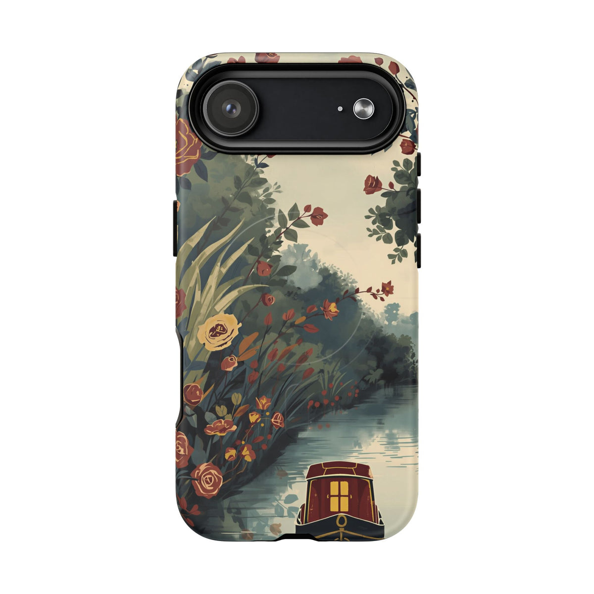 iPhone Porthole Canal Garden Premium MagSafe Case