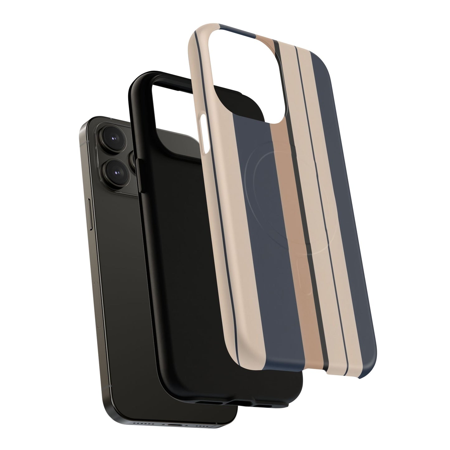 Slate Sandline Stripe iPhone Case - Premium MagSafe Protective Cover