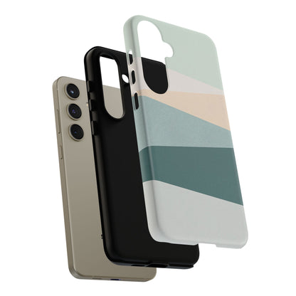 Samsung Galaxy Minimal Neutral Stripe Case - Matte Tough Protective Cover