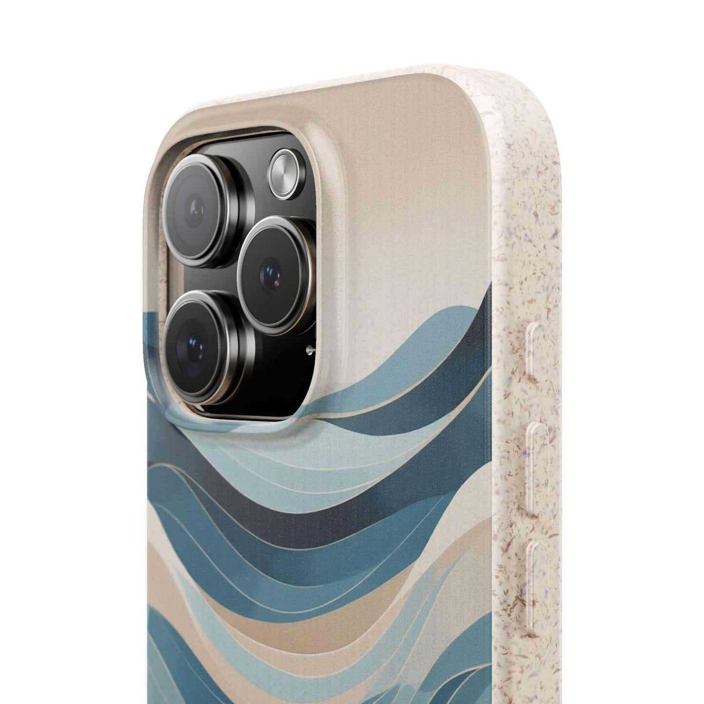 Nordic Wave Eco-Friendly iPhone Case - Sustainable Biodegradable Design