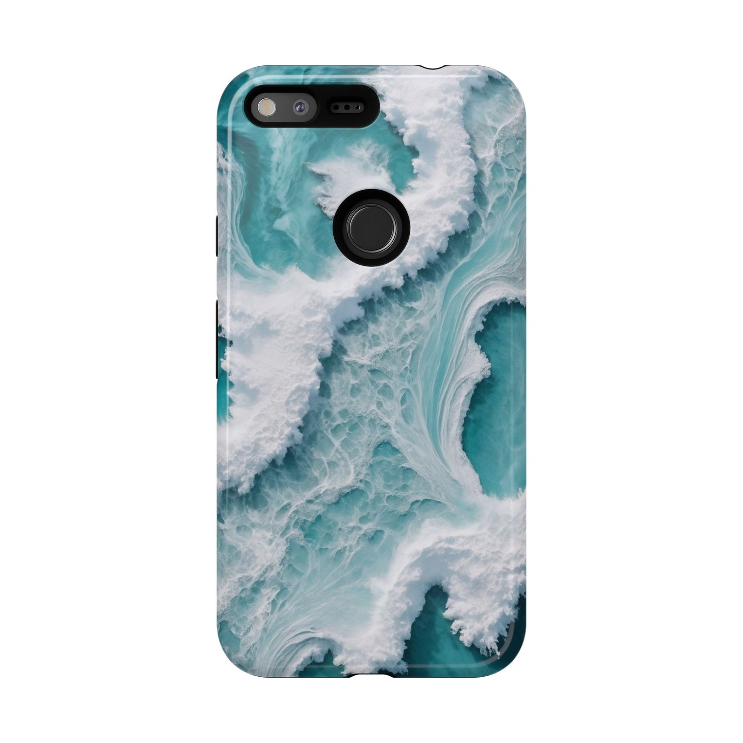 Google Pixel Case - Ocean Luxe Marble Waves