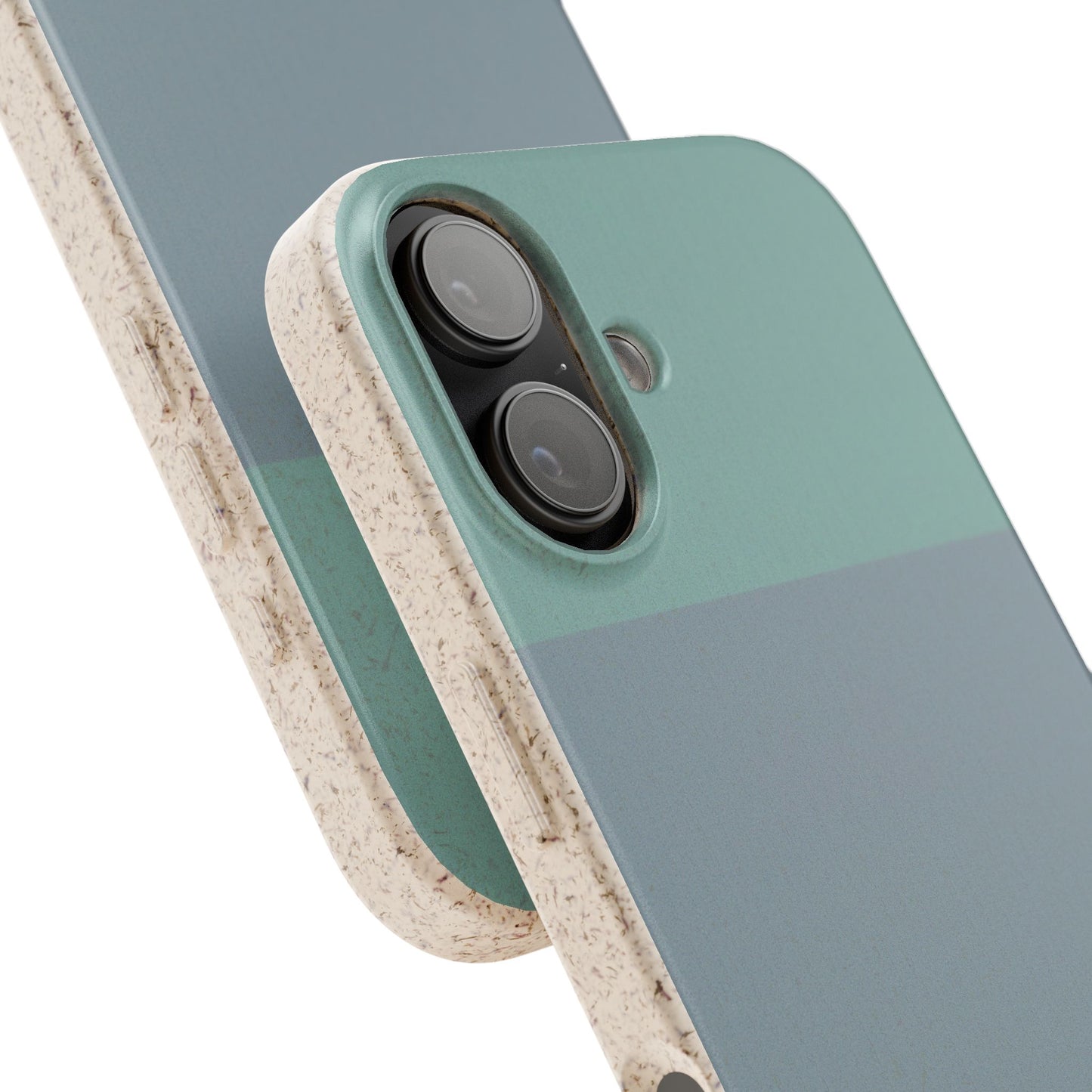 Personalised Eco-friendly iPhone Case - Custom Name Phone Case - Minimal Colour Block Design