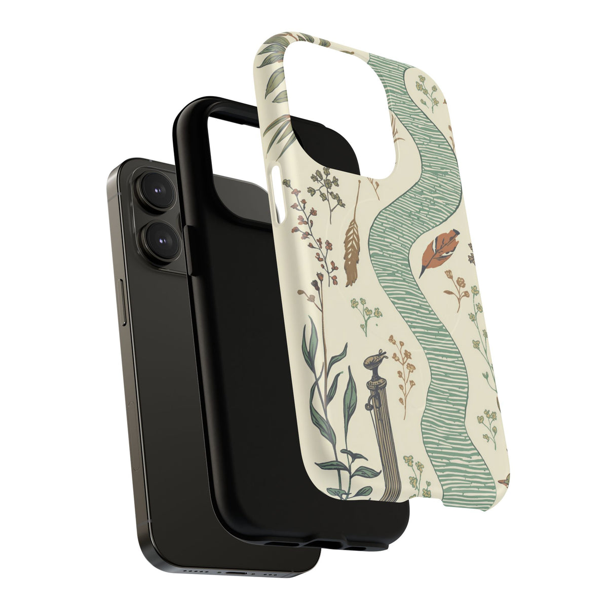 iPhone Canal-Side Botanical Premium MagSafe Case