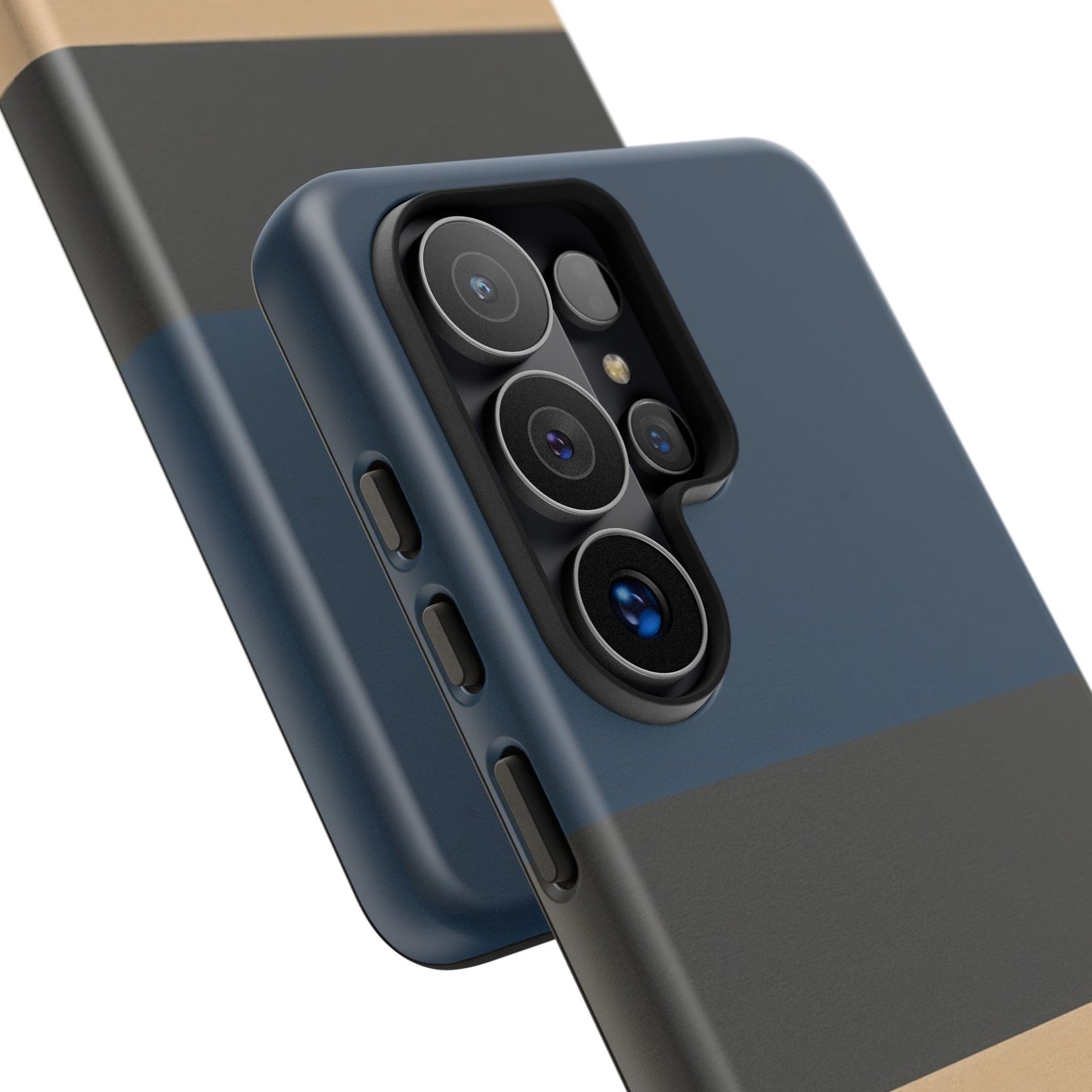 Samsung Galaxy Personalised Name Phone Case - Minimal Colour Block Matte Tough