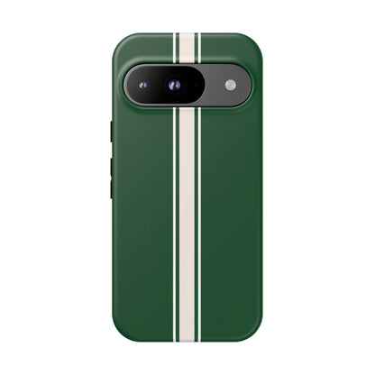 Google Pixel Case - British Racing Green Stripe Design