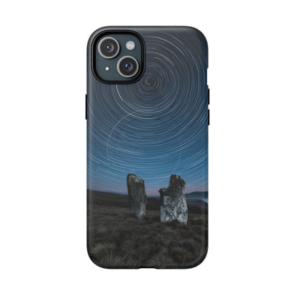 iPhone Star Trails Over Ancient Stones Premium MagSafe Case