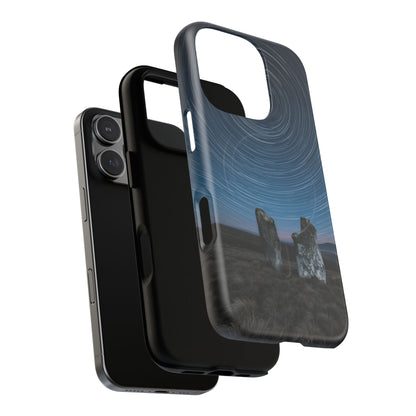 iPhone Star Trails Over Ancient Stones Premium MagSafe Case