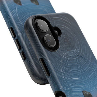 iPhone Star Trails Over Ancient Stones Premium MagSafe Case