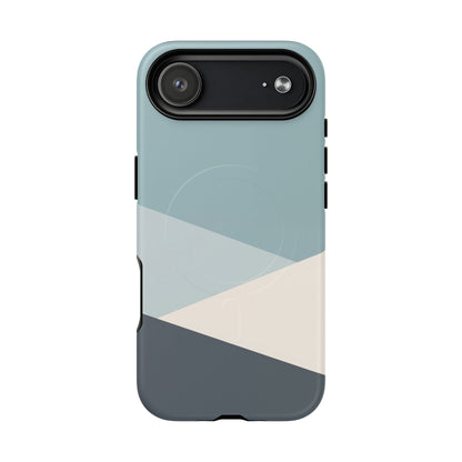 Arctic Slate Geo iPhone Case - Premium MagSafe Tough Cover