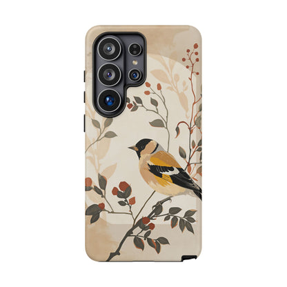 Samsung Galaxy Floral Goldfinch Tough Case