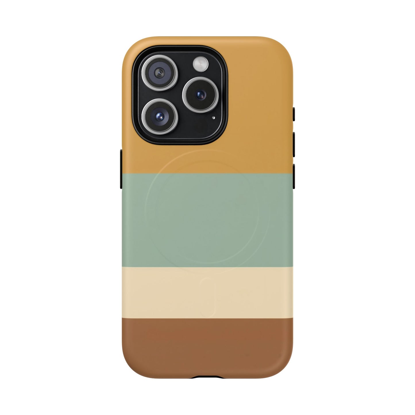 Sienna Coast Stripe iPhone Case - Premium MagSafe Protective Cover