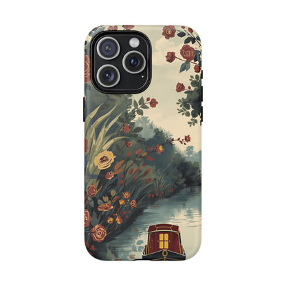 iPhone Porthole Canal Garden Premium MagSafe Case