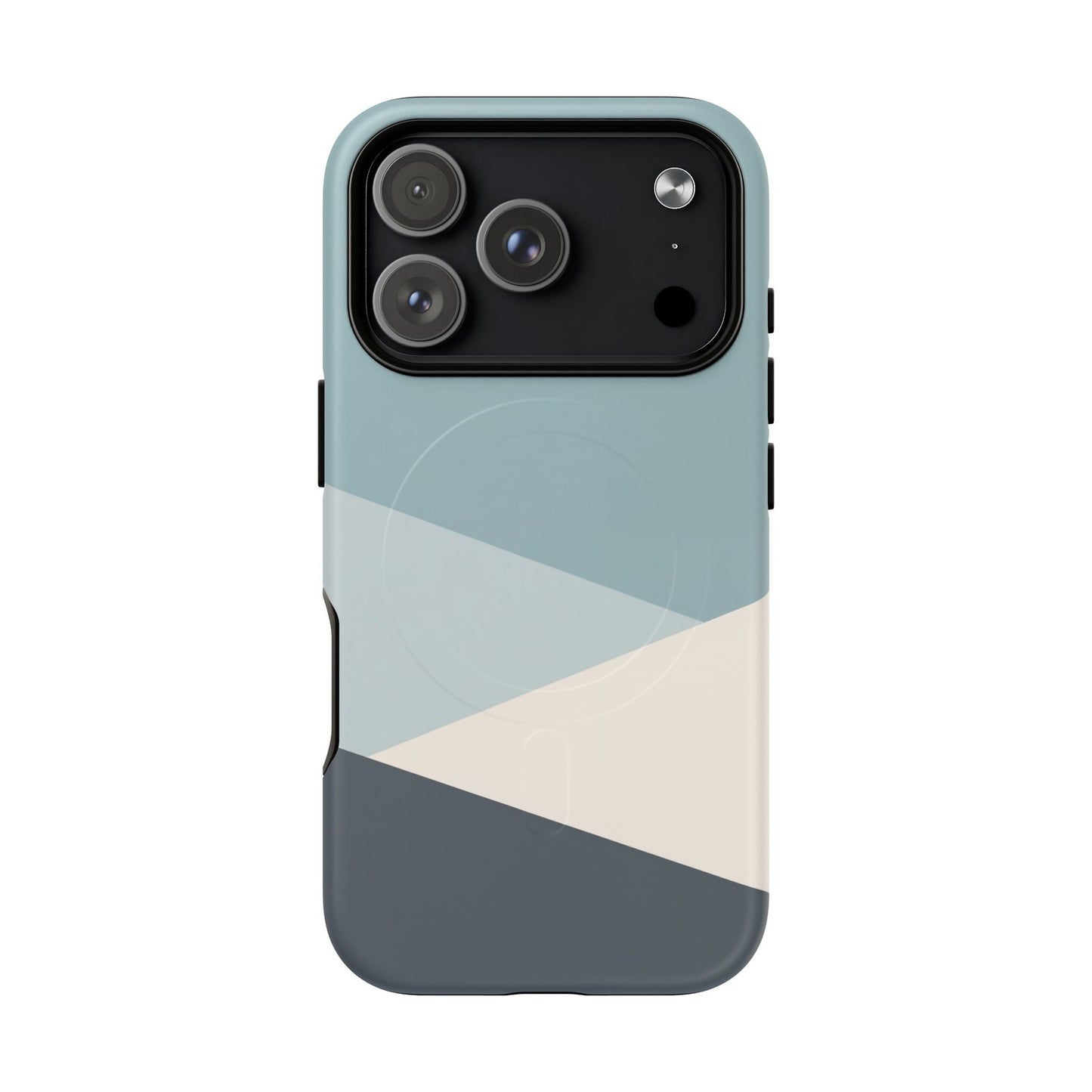 Arctic Slate Geo iPhone Case - Premium MagSafe Tough Cover