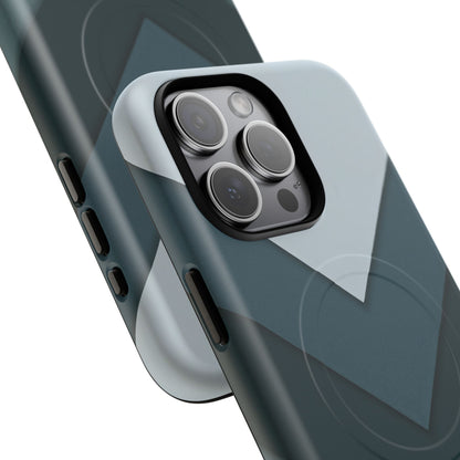 Midnight Chevron iPhone Case - Luxury Shockproof MagSafe® Tough Cover