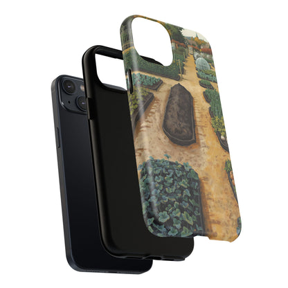 The Four Seasons of Plot Forty-Two Allotment Landscape iPhone Case