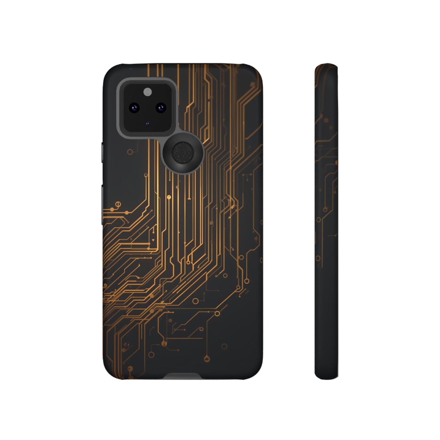 Google Pixel Case - Gold Circuit Board