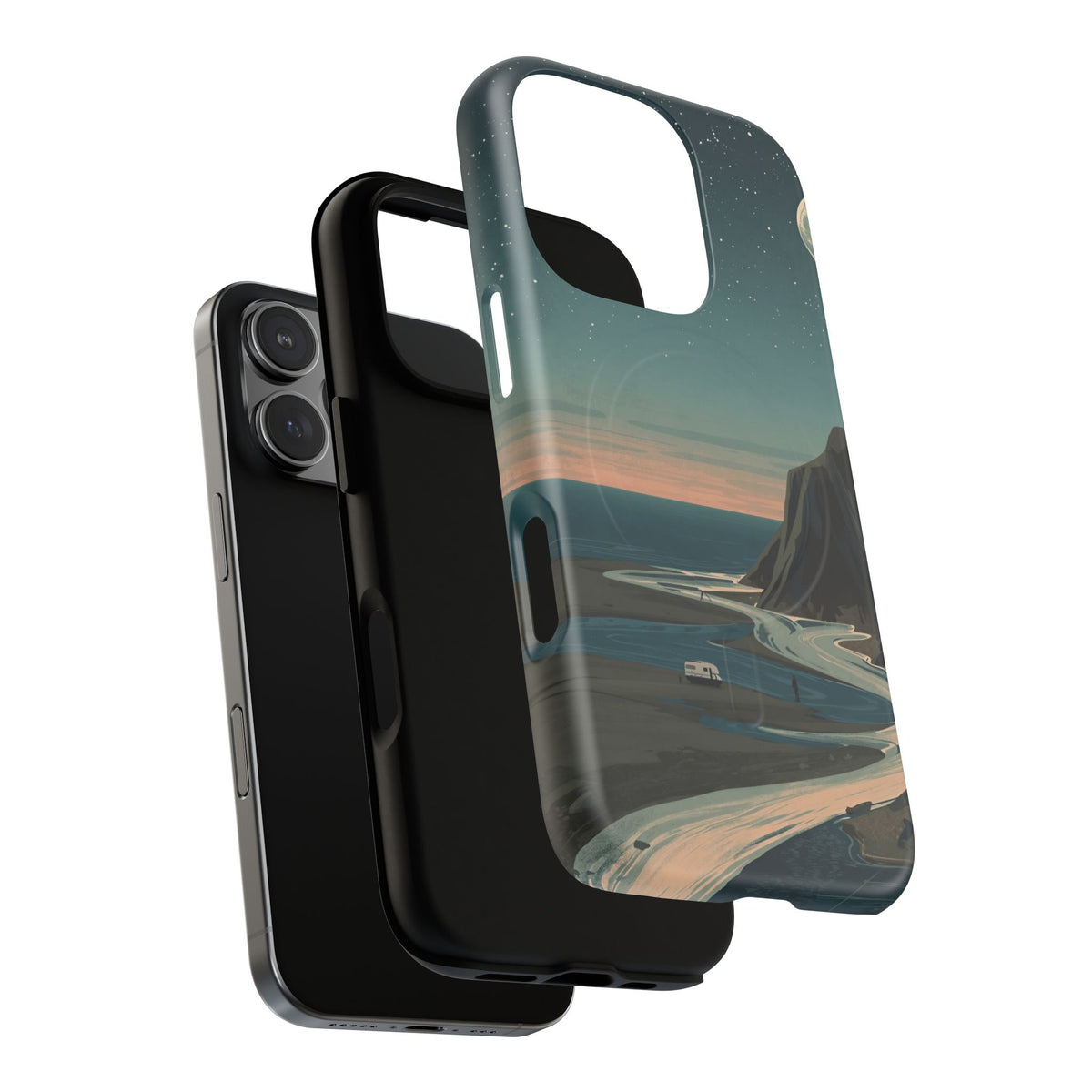iPhone Moonlit British Cliffs Premium MagSafe Case