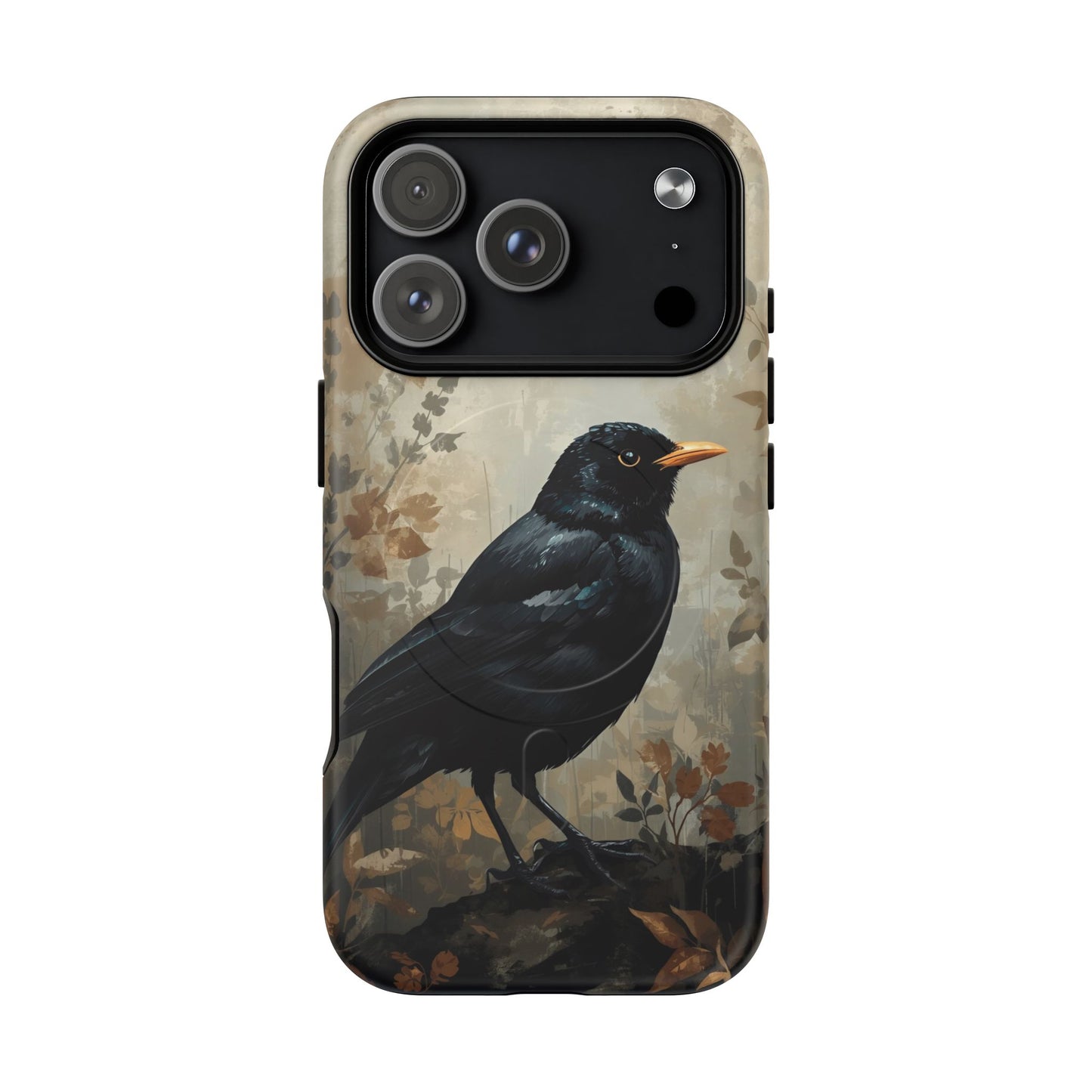 iPhone Moody Blackbird Premium MagSafe Case