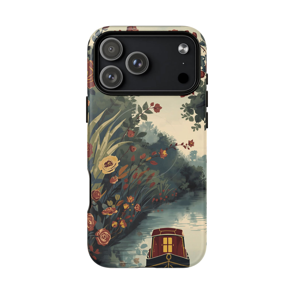 iPhone Porthole Canal Garden Premium MagSafe Case