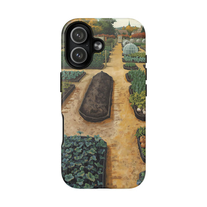 The Four Seasons of Plot Forty-Two Allotment Landscape iPhone Case