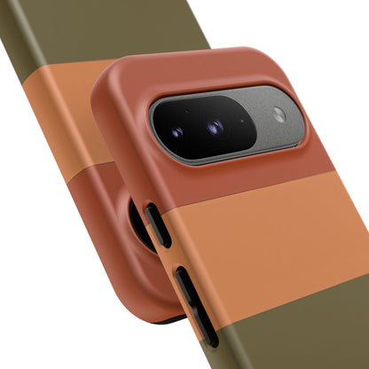 Google Pixel Case - Earth Tone Block Stripe