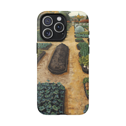 The Four Seasons of Plot Forty-Two Allotment Landscape iPhone Case