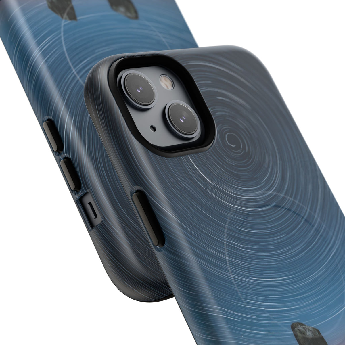 iPhone Star Trails Over Ancient Stones Premium MagSafe Case