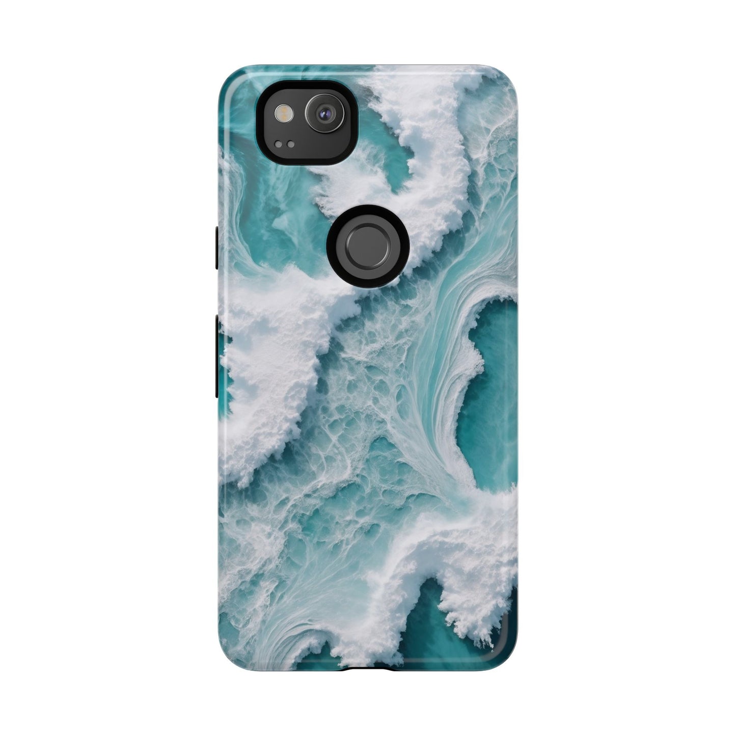 Google Pixel Case - Ocean Luxe Marble Waves