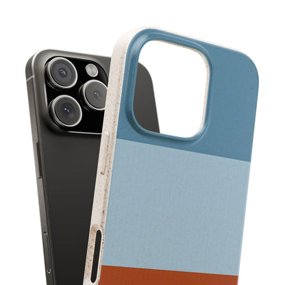 Coastal Horizon Eco-Friendly iPhone Case - Sustainable Biodegradable Design