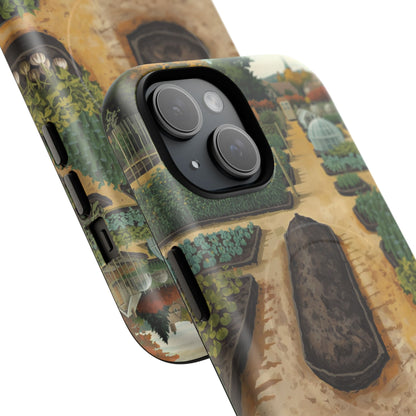 The Four Seasons of Plot Forty-Two Allotment Landscape iPhone Case