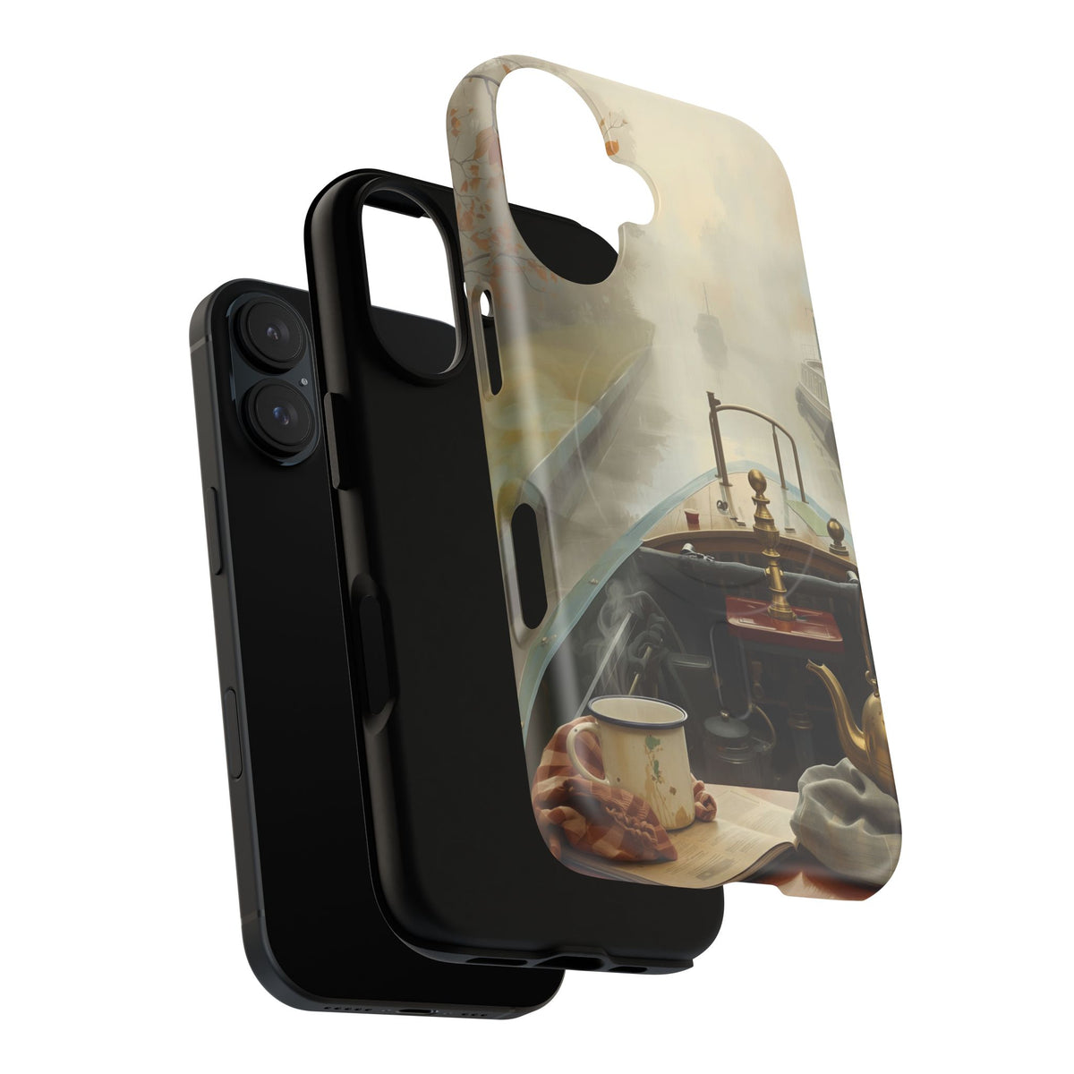 iPhone Misty Narrowboat Stern Premium MagSafe Case