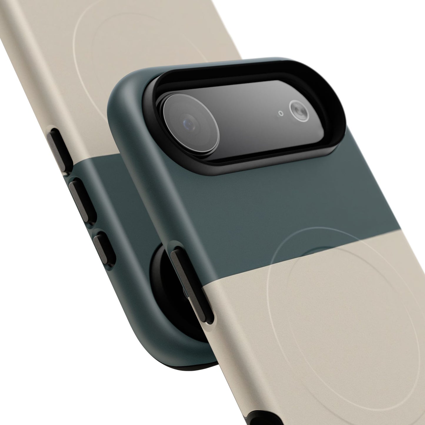 Nordic Coast Colour-Block iPhone Case - Luxury Shockproof MagSafe® Compatible Tough Cover