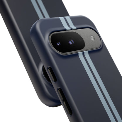 Google Pixel Case - Midnight Racing Stripe Design