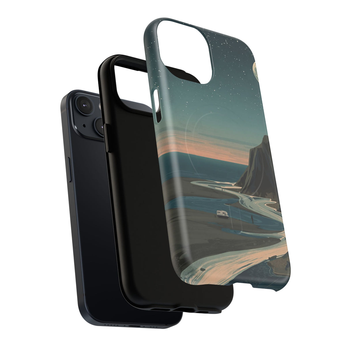 iPhone Moonlit British Cliffs Premium MagSafe Case