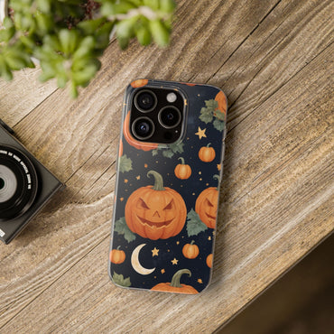 Pumpkin Phone Case Halloween Lantern Night Sky