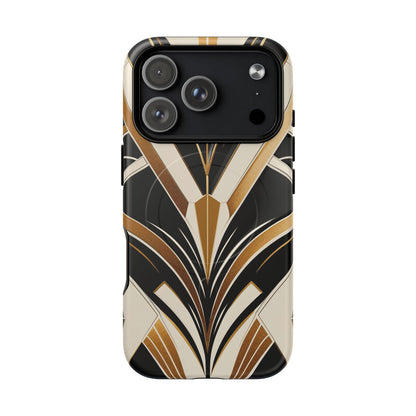 Deco Noir Luxe iPhone Case - Premium MagSafe Protective Cover