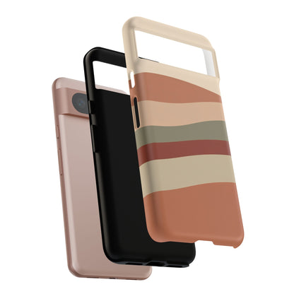 Google Pixel Case - Earthy Wave Stripe