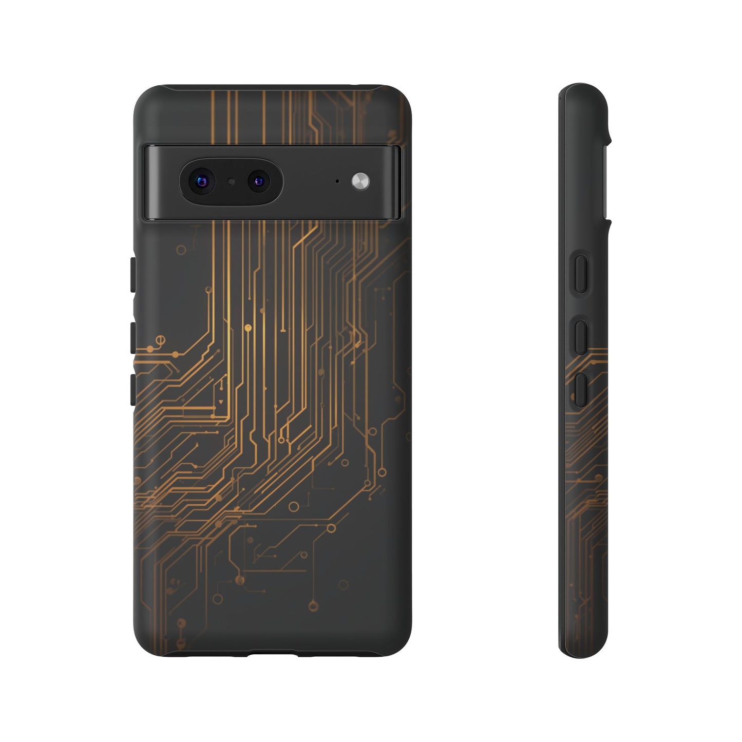 Google Pixel Case - Gold Circuit Board