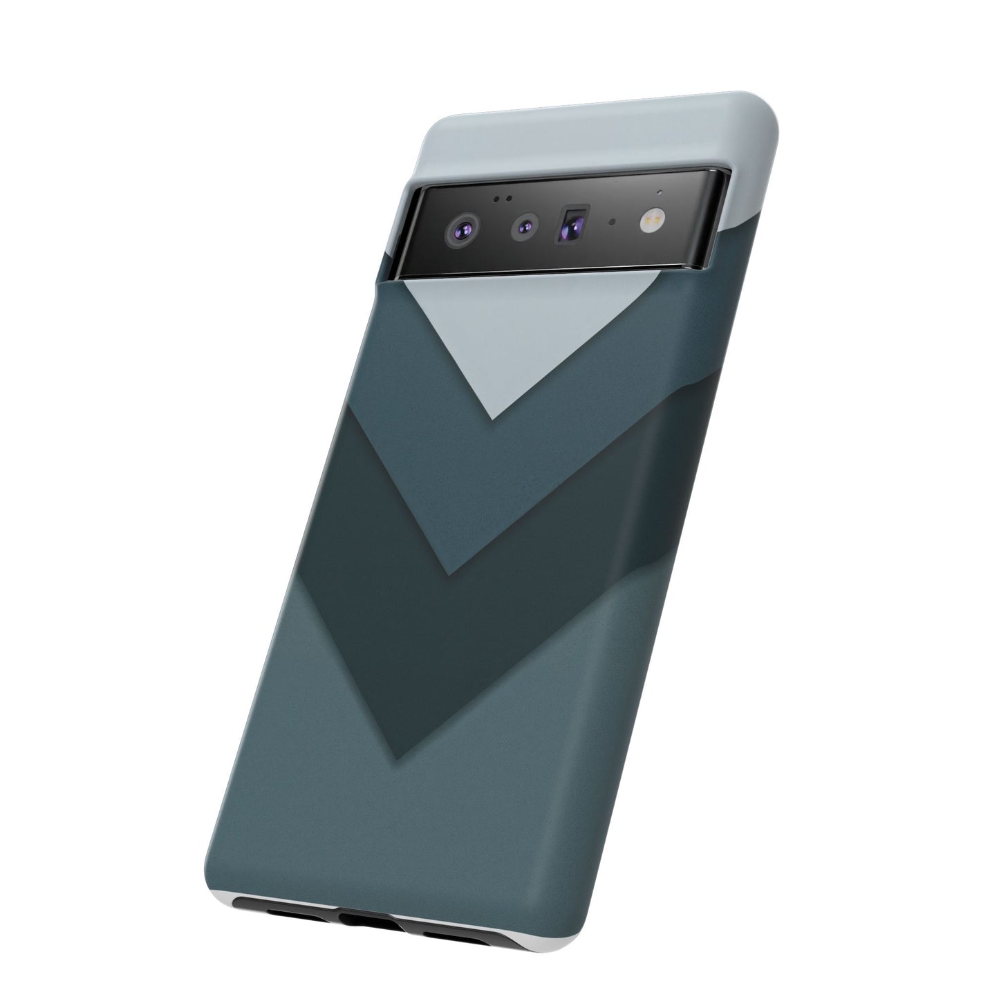 Midnight Chevron Google Pixel Case - Dual-Layer Shockproof Matte Cover