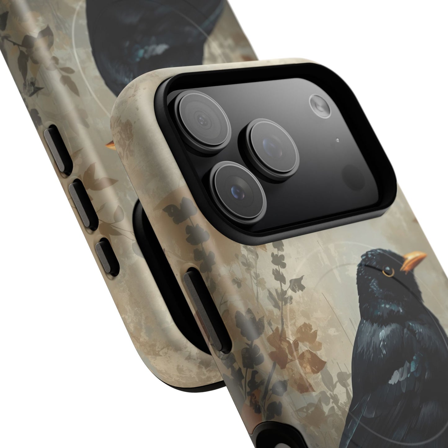 iPhone Moody Blackbird Premium MagSafe Case