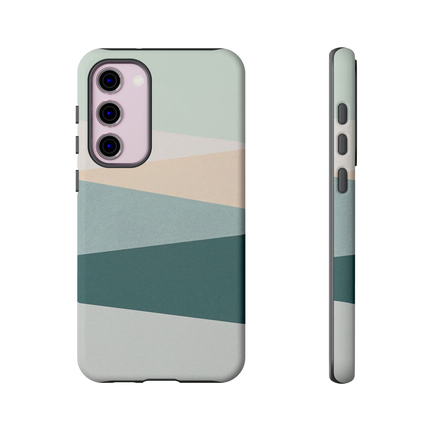 Samsung Galaxy Minimal Neutral Stripe Case - Matte Tough Protective Cover