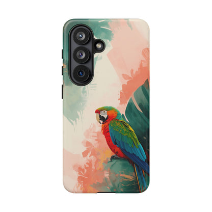 Samsung Galaxy Tropical Watercolor Parrot Tough Case