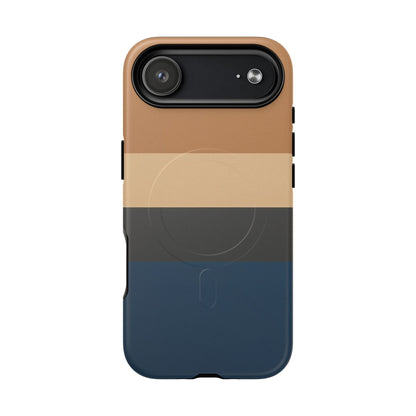 Retro Marina Colour-Block iPhone Case - Luxury Shockproof MagSafe® Compatible Tough Cover