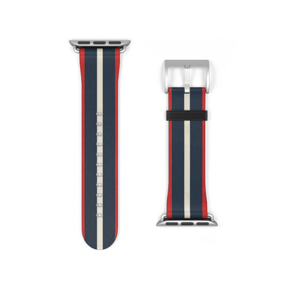 Monaco Stripe Apple Watch Strap - Classic Motorsport Watch Band