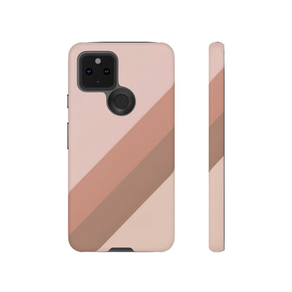 Google Pixel Case - Blush Diagonal Stripe