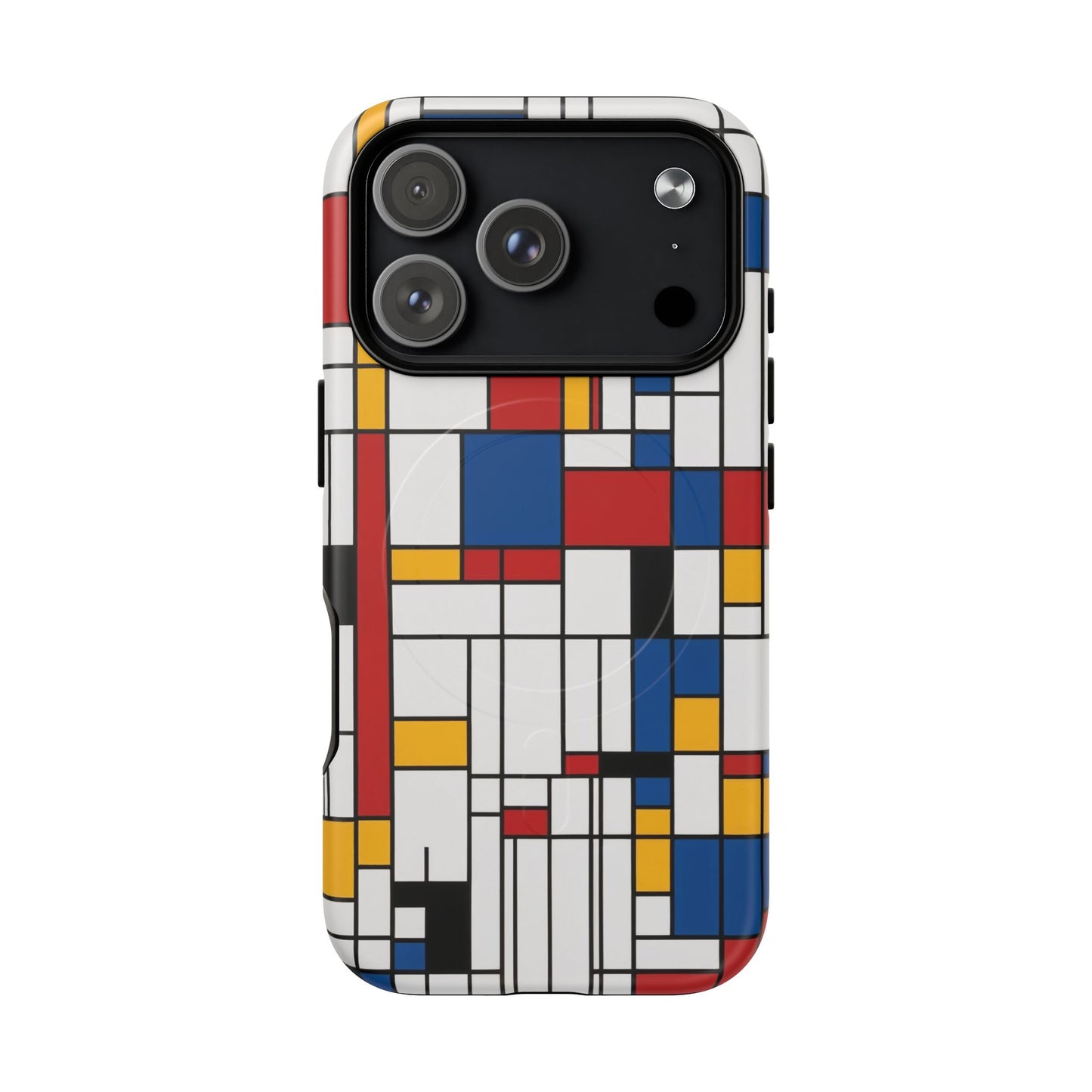 Modern Grid Primary iPhone Case - Premium MagSafe Protective Cover