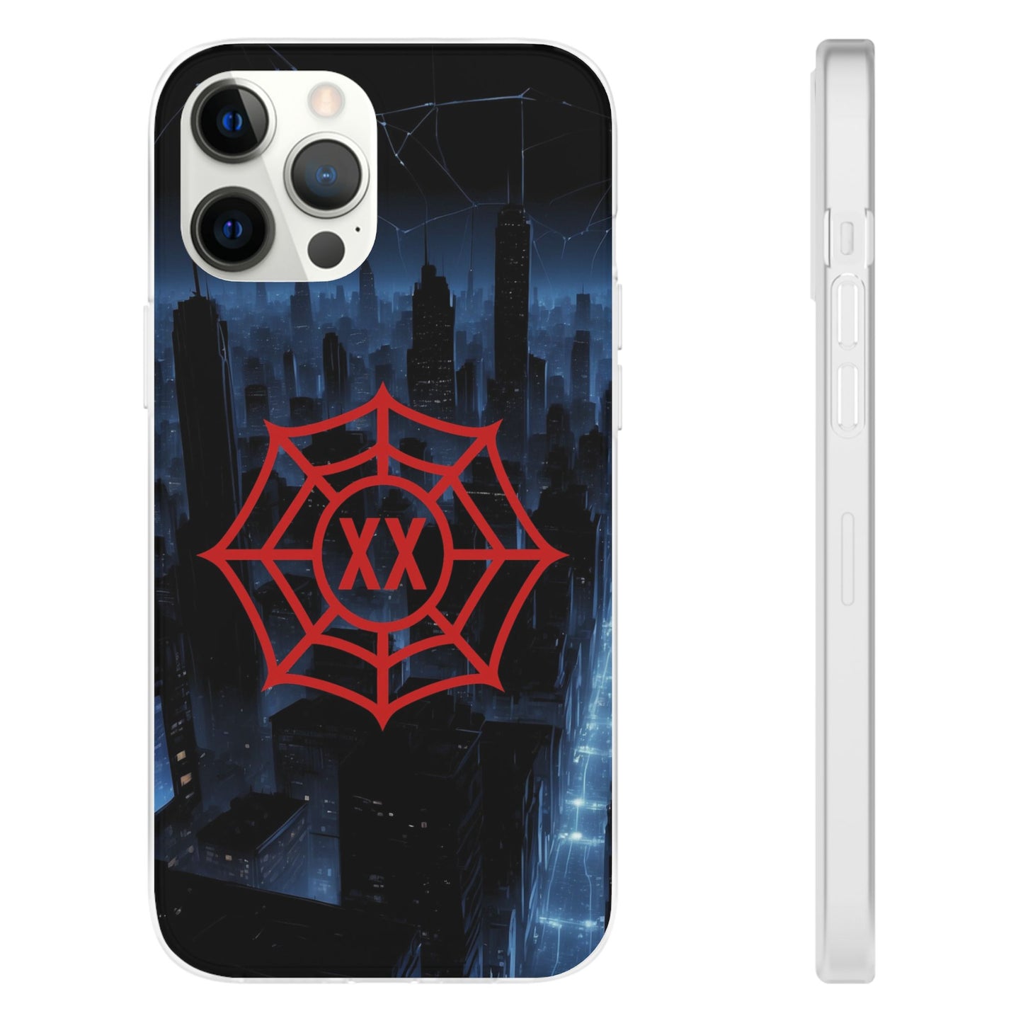 Personalised Spider Superhero Phone Case - Custom Initials Emblem