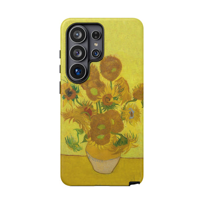 Samsung Galaxy Van Gogh Sunflowers Phone Case - Floral Art Matte Tough Protective Cover