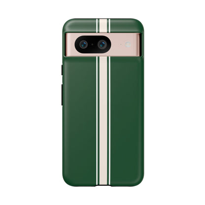 Google Pixel Case - British Racing Green Stripe Design